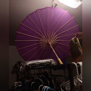 Purplish pink Sunshade umbrella.